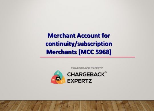 Merchant Account for Continuity